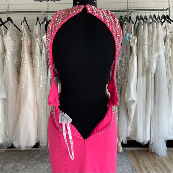 Hot Pink Prom Dress - Picture 5 of 7